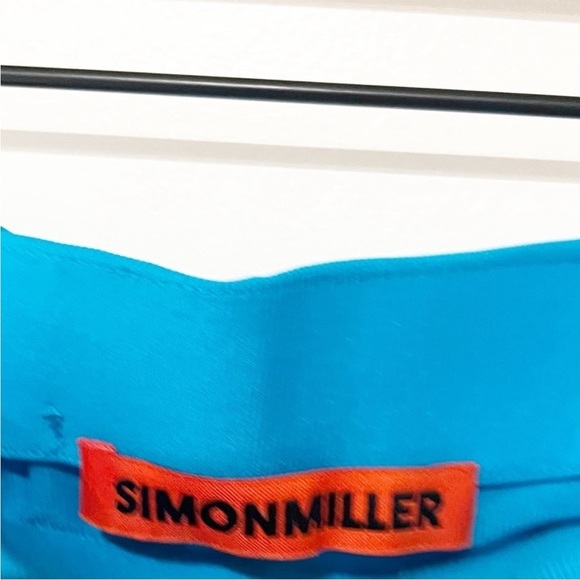 NWT Simon Miller Swizzy Slit Ruched Gathered Taffy Blue Midi Skirt size small - Picture 8 of 10